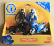 Fisher-Price Imaginext Super Friends Batman & Catwoman with Cycles