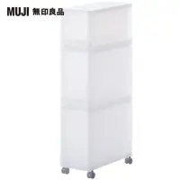 在飛比找momo購物網優惠-【MUJI 無印良品】PP附輪收納箱/1號