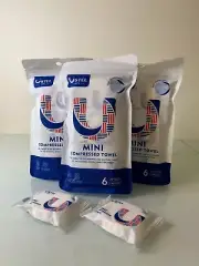 Ustel Compressed Towel, Travel Towel 9.5x20 Inch for trip camping 6 pcs. 3 pack