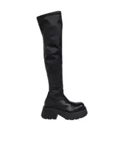 Vic Matie Sculpted Heel Platform Shoes 40,41 Black
