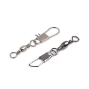 100 Pcs Stainless Steel Fishing Barrels Swivels for Saltwater Freshwater