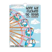 2025 Calendar Here We Fucking Go Again Fucking Calendar Wall Hanging Planner Funny Gift