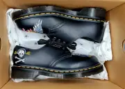 Dr. Martens 1461 Souvenir Shoes Black Leather Women Sz 5 Men Sz 4