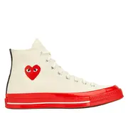 [COMME des GARCONS PLAY CONVERSE] 匡威 紅底高幫