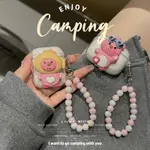 可愛卡通露比LOOPY海狸適用蘋果AIRPODSPRO2藍牙耳機保護套AIRPODS3軟殼1/2代軟殼華強北6代/PRO