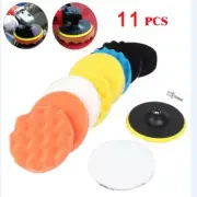 3 Inch 11Pcs Car Self-Adhesive Buffing Waxing Sponge Wool Wheel Polishing Pad