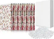 7.5 x 10.5 Inch Comic Book Boards and Clear U Shape Plastic Alligator Clips Fabric Board for Folding and Storing Fabric (200 Set)