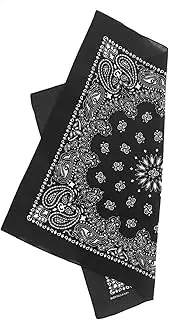 [WOFASHPURET] Men's Bandanas Cotton Headband Riding Bandana Pattern Scarf Uv Protection Face Mask