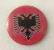 new albanian plastic circle mirror-women hand bag mirror-albania souvenir-9.8 cm