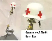 1/6 scale WW2 German Medic helmet as beer tap