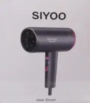 SIYOO Professional Hair Dryer, Ionic Blow Dryer - Grey/Pink, 1600 W