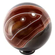 Agate Crystal Sphere brown/orange ball scrying gem stone reiki healing (EA7217)