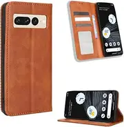 Cover Compatible with Google Pixel 7 5G Case,Compatible with Google Pixel 7 5G GVU6C GQML3 Case PU Leather Flip Kickstand Wallet Card Slot Magnetic Closure Brown