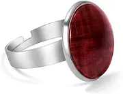 [FVQL] Ring for Women Girls, vintage pattern art texture
