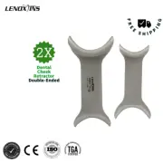 2X Dental Mouth Opener Lip Cheek Retractor Surgical Double End Stainless Steel