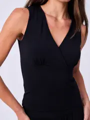 Modal Wrap Top- Black