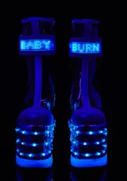 [Club Exx] Motherboard Light-Up Platform Boots