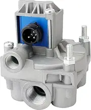 ABS Relay Valve, Compatible with Wabco 4721950330 Meritor S4721950330, 12V Trailer ABS Modulator Valve, Anti-Lock Braking System Valve Assembly, Emission Vacuum Connector Accessories