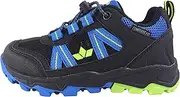 [Lico] Unisex Kid's Mancos Trekking Shoes, Black Blue Lemon, 9 US