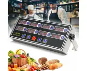 Commercial Kitchen Timers For Cooking Timer Manual Big Large Timer Digital Timer 8-Channel Digital Kitchen Timers Commercial