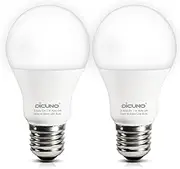 DiCUNO Dusk to Dawn Light Sensor Bulbs Outdoor, 60W Equivalent, Daylight White 5000K, 9W 800LM, Automatic On/Off Energy Saving Light Bulbs for Porch, Garage, Non-dimmable, Pack of 2