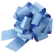 5pcs 8 Inch Large Pull Bow Gift Wrapping Big Pull Bows Ribbon Light Blue