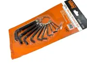 10 Piece Allen key Set Metric Hex Keys 1.5, 2, 2.5, 3, 3.5, 4, 5, 6, 8 and 10mm