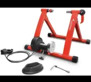Sportneer Bicycle Trainer Stand for Indoor Exercise - Magnetic Flywheel Red NIB
