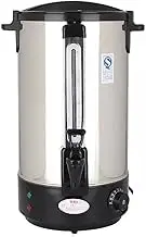 ASSYA Commercial Soup Porridge Bucket Electric Steamer Bucket Boiling Water Bucket Good Insulation with Resin Tap Black,19.2L