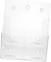 OFFSCH Data Storage Box Mail Organizer Wall Mount File Organizer Clear Book Shelf Brochures Holder File Display Organizer Book Holder Wall-mounted Document Rack Book Stand White Acrylic