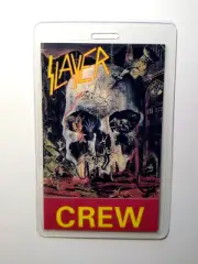 Slayer Backstage Pass 1988 World Sacrifice Skull Demons Heavy Metal Hard Rock