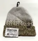 Kenneth Cole Reaction Knit Beanie Men's Pixelated Ombre Intarsia In Khaki