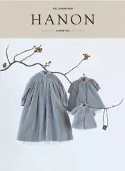 Doll Sewing Book "Hanon" Pattern paper English book NEW JAPANESE & ENGLISH