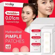 Sosky Pimple Patches for Face FSA HSA Eligible Invisible Hydrocolloid Acne Pa...