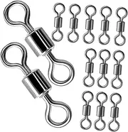 GANAZONO Multi-Function Fishing Swivels Pcs Rolling Swivels Quick Lock-Unlock for Saltwater Freshwater Anglers