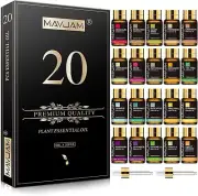 MAYJAM Top 20 Essential Oil Set, 20 Pack/5Ml Pure Essential Oils for Diffusers,