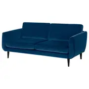 SMEDSTORP 3-seat sofa, Djuparp dark green-blue/black