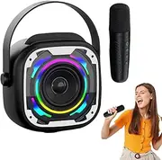 Event Speaker & Microphone, Microphone & Speaker Set,Portable Microphone & Speaker | Small Subwoofer, Portable PA Systems, Outdoor Boombox, Adult Recording Equipment