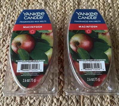 New Two Packs Yankee Candle Macintosh Wax Melts