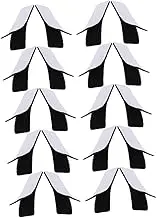 QUMIIRITY 20pcs Self-Adhesive Shovel Handle Storage Hooks Craft Tape Kit Bidet Adhesive Strip Tape Automatic Hangers Decal Wallpaper Organizer Vials Bracket Barrier Nylon Black