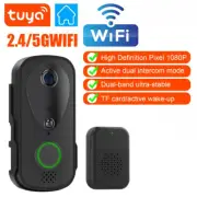 Tuya Smart Video Doorbell Wifi 2.4G&5G 1080P Camera Doorbell Call Intercom