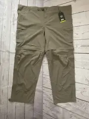 NWT REI Sahara Convertible pants armadillo Taupe Relaxed 50W/32L Fishing Hunting