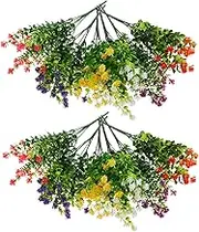 Realistic Artificial Eucalyptus Leaves Stems Wall Decor 12 Pack Dried Eucalyptus Plant Arrangement No Maintenance for Home Office