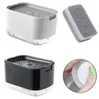 Dispensing Box Soap Box Hand Press Soap Dispenser Box With Sponge Holder