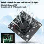 Cooling Fan LED Light Computer Accessory For 4B / 3B GPIO Expan Fit