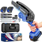 Mini Chainsaw 6 Inch Cordless [Ease of Use] Portable Electric Chainsaw, Small...