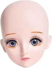 Lash Mannequin Head Beauty Eyelash Multipurpose Sturdy Beauty with Makeup Skinhead Doll Eyelash Extension Training Tool