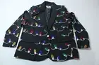 Tipsy Elves Women's Sequin Detail Tangle Wrangler Blazer NC3 Black Medium NWT