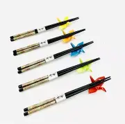 4823, Set of 5 Bamboo Chopsticks and Porcelain Crane Chopsticks Rest Holder G...