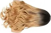SOESFOUFU 1pc Women's Wig Lace Front Wig Human Hair for Women Fashion Realistic Curly Hair Accessory